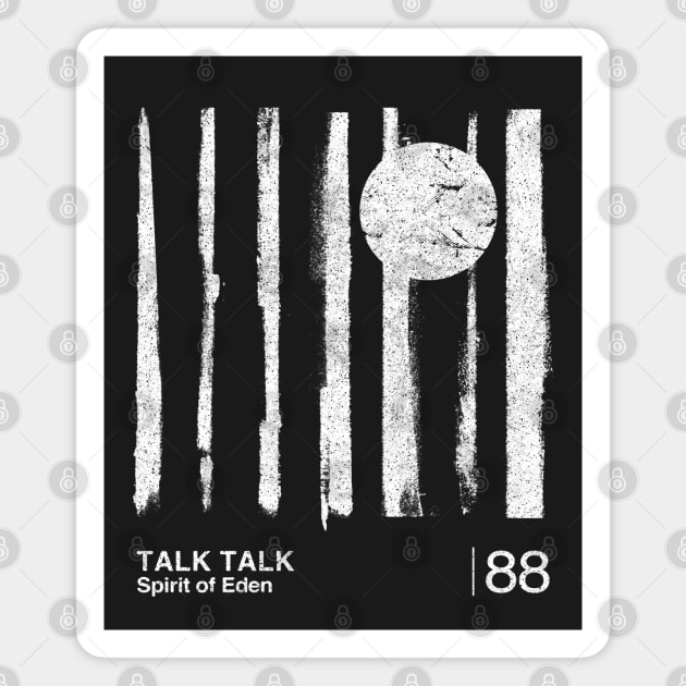 Talk Talk  / Minimalist Graphic Artwork Design Magnet by saudade